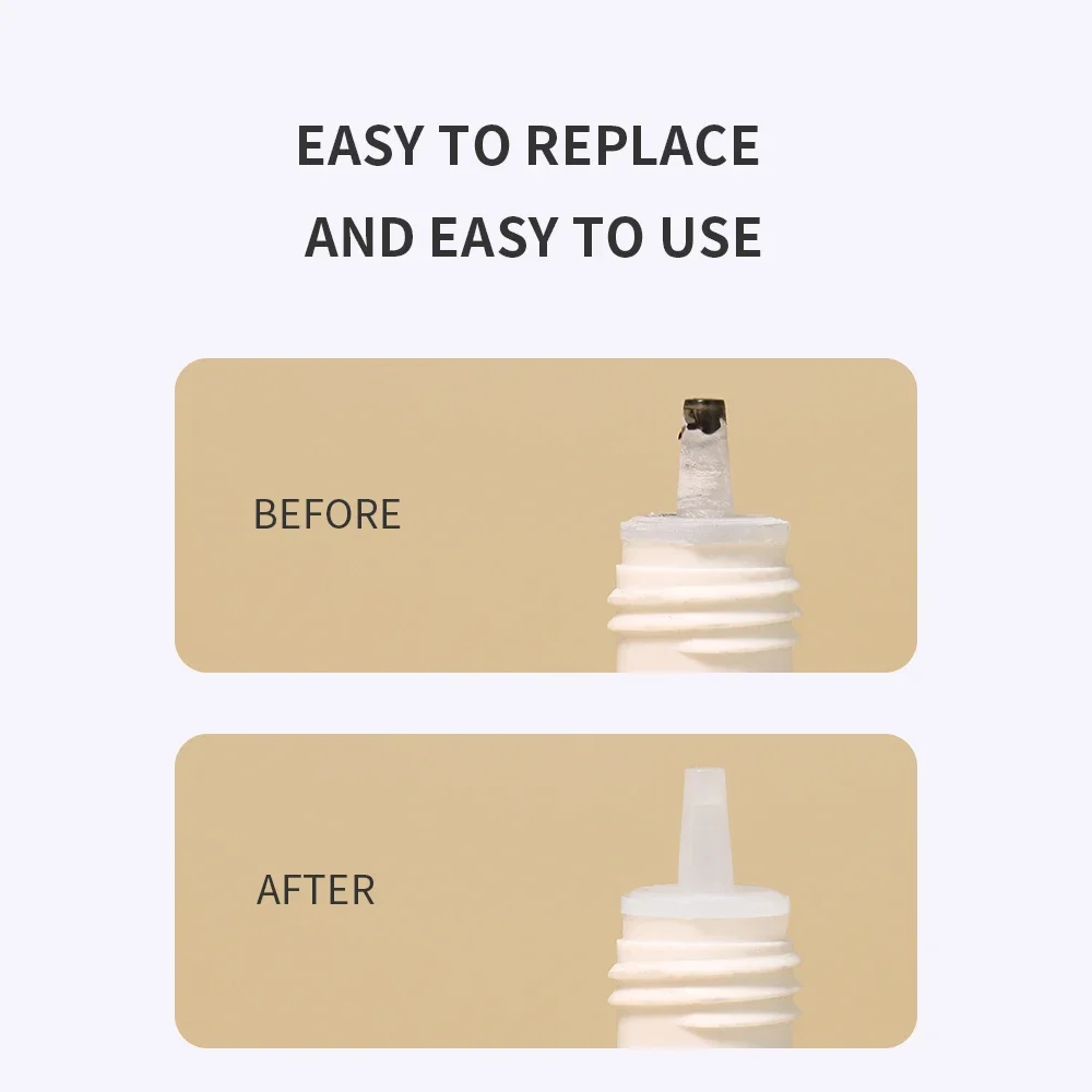 Ouvre-outil universel pour cils, bouchons en acier inoxydable, bouteille de remplacement de colle à cils, tête de bouche Anti-blocage - imagen 2