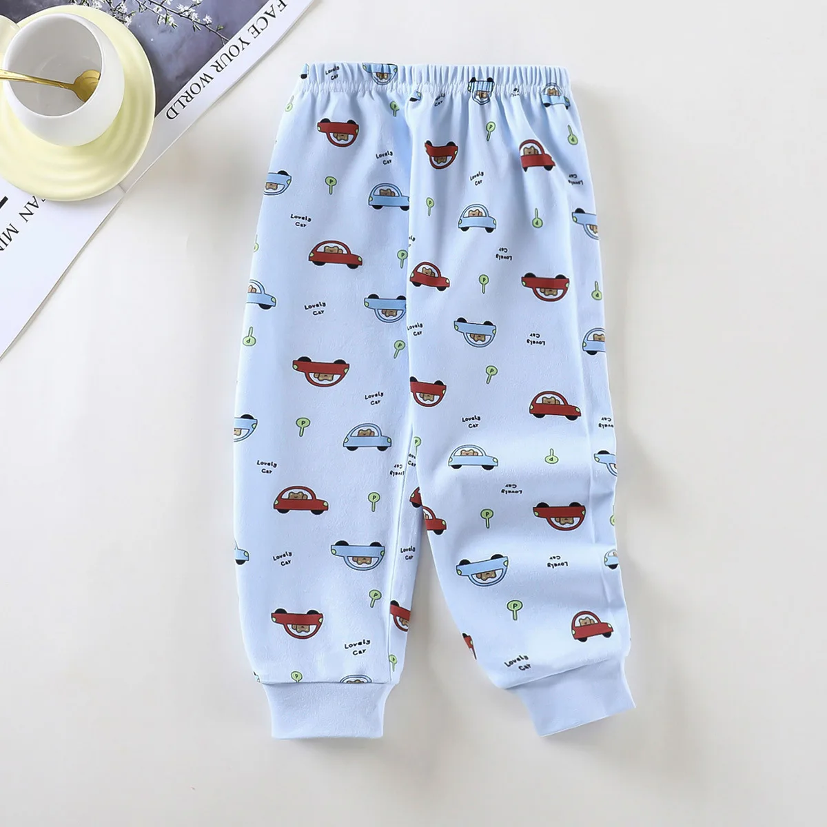 Pijamas para niños, pantalones, ropa interior de algodón para niños, ropa de dormir para niños y niñas, pijamas para niños, pantalones de dibujos animados para primavera Otoño Invierno - imagen 4