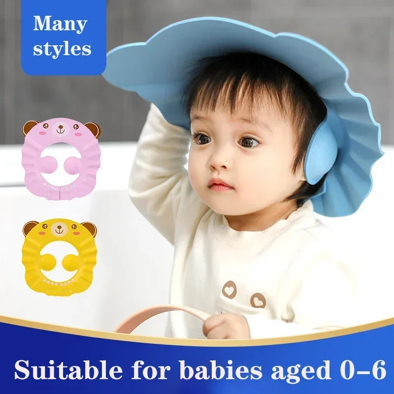 Protector de ducha para bebé – Gorro antichampú ajustable y suave - imagen 2