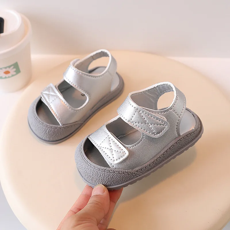 Sandalias infantiles antideslizantes de suela suave para playa y paseo - imagen 4