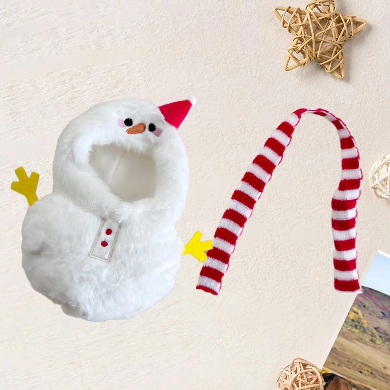 Doll Clothes Romper Dress up Adorable for Kids Birthday Gift Decoration Stylish Snowman Costume Doll Outifits for 17cm Doll