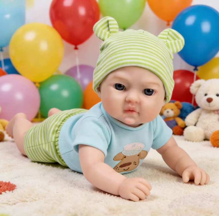 Muñeca NPK de silicona platino – Súper suave y realista - imagen 3