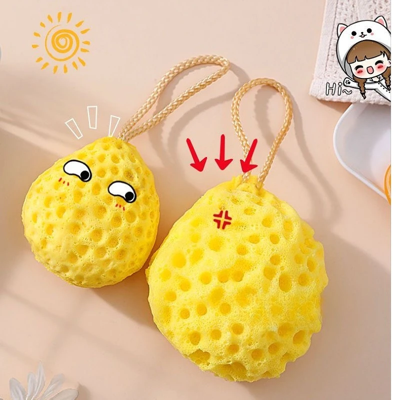 Bola de ducha exfoliante suave para bebé, malla nailon - imagen 3
