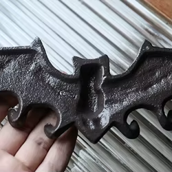 Ganchos de hierro fundido para pared – Estilo retro entrada