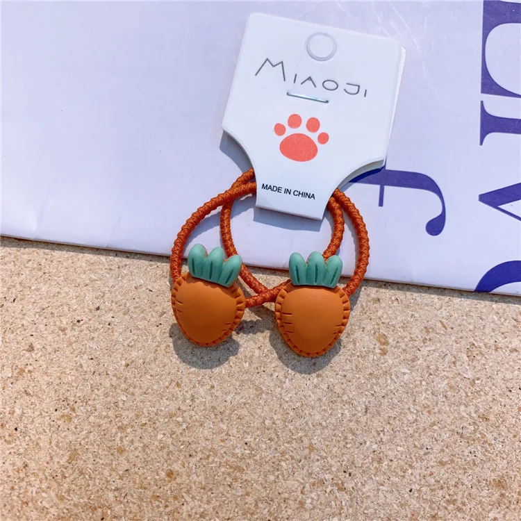 Cintas elásticas coreanas para el pelo para niña, 2 piezas, lazo Kawaii para el pelo, tocado, accesorios para el cabello - imagen 3