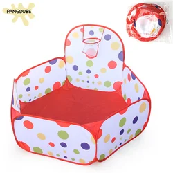 PANGDUBE Parque infantil plegable hexagonal con aro de baloncesto para bebé