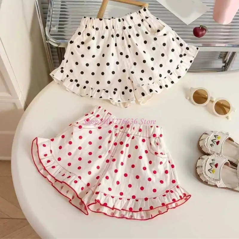 R6FD Niños Shorts informales livianos Cortos elásticos Juuego cintura Elástica Diseño acentuado único - imagen 2