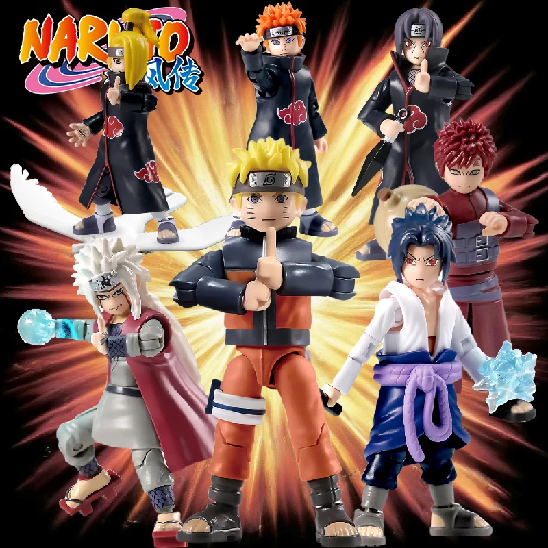 Caja ciega genuina de Naruto Shippuden-Uzumaki Naruto, Uchiha Sasuke, Jiraiya Personaje de anime Caja ciega de regalo - imagen 2