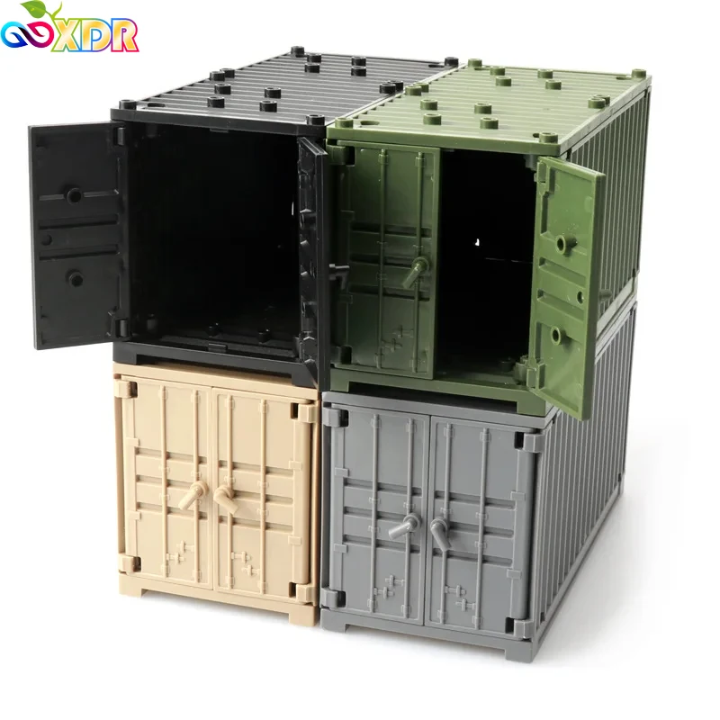 Juego de construcción militar con soldados de juguete