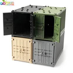 Juego de construcción militar con soldados de juguete