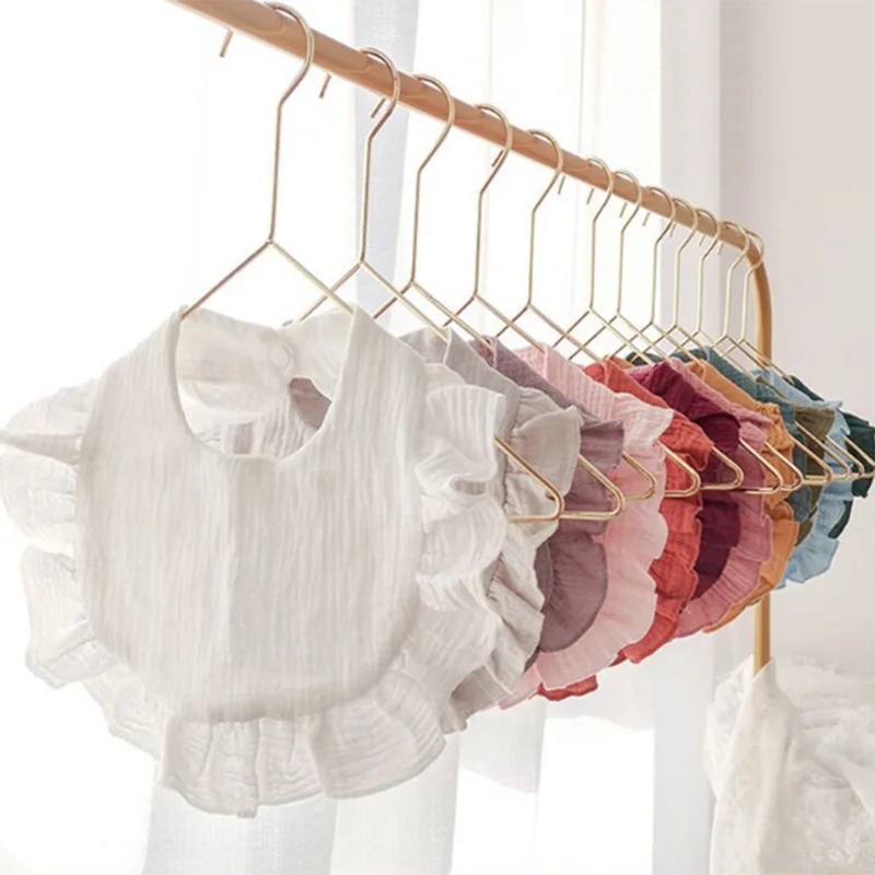 Baberos de alimentación de algodón para bebé, bufanda de Saliva en forma de U, delantal a prueba de desorden para comer infantil, Baberos babeantes para el cuidado de los niños, Baberos bata de comedor para niñas - imagen 3