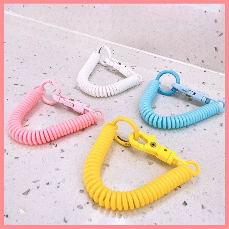 Llavero extensible con resorte para niños – Mosquetón metálico retráctil - imagen 3