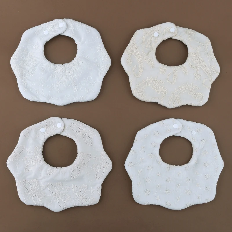 Baberos de muselina de algodón para bebé, con rotación de 360 grados, paños de alimentación para recién nacidos, toalla para Saliva para niños pequeños, Bandana, babero para bebé - imagen 3