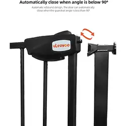 UBRAVOO JLB-MD01 Puerta de seguridad para bebé – Cierre automático