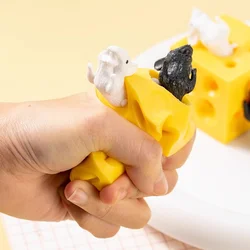 Juguete antiestrés para niños: Ratón queso hueco, terapia y juego