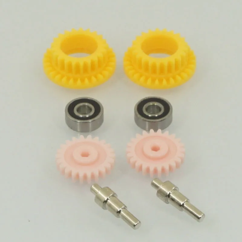 Engranajes amarillos de repuestos para chasis mini 4WD carreras - imagen 5