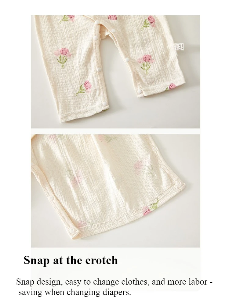 Somenie, mono para niña recién nacida, ropa para las cuatro estaciones, mono de manga larga con estampado de flores, regalos para niñas, ducha - imagen 3