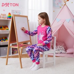 DXTON Pijama infantil manga larga con estrellas para niño