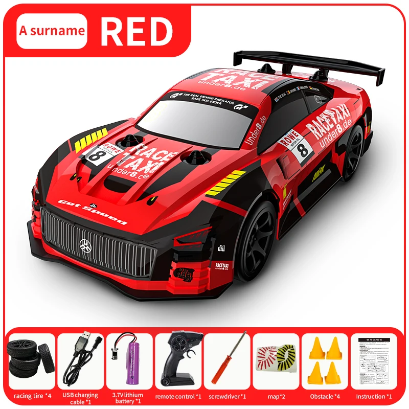 Coche RC Drift Racing 2,4G 30 KM/H modelo ligero de alta velocidad todoterreno Radio coche de juguete con control remoto para niños regalos de navidad - imagen 2