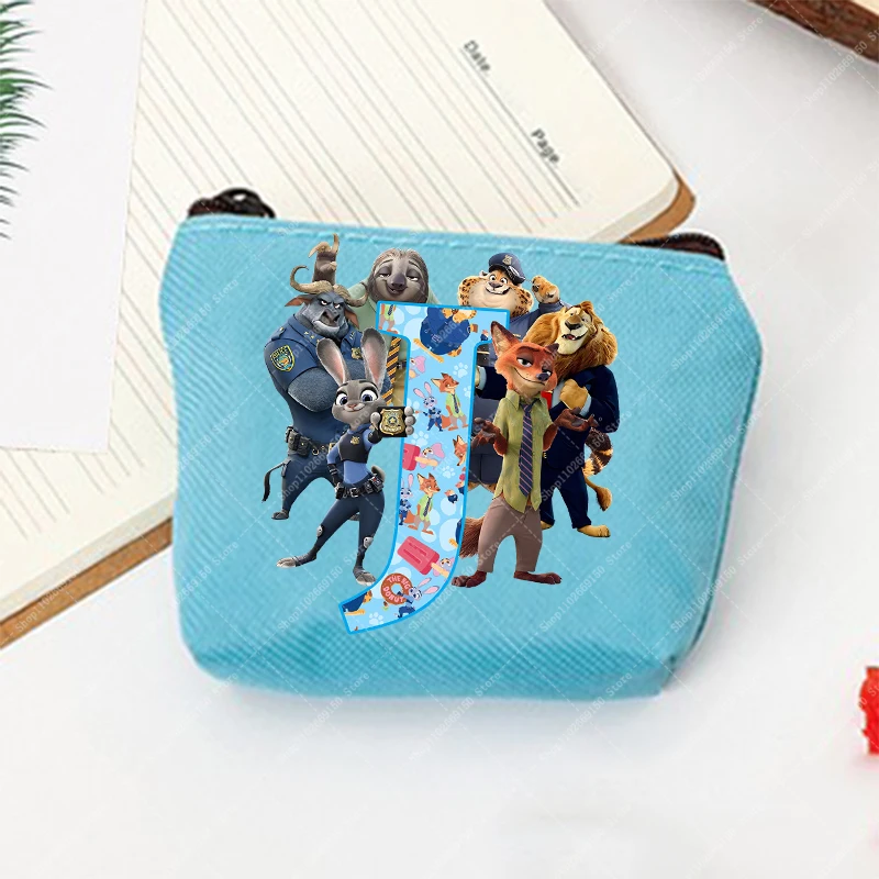 Monedero con cremallera de dibujos animados de Disney Zootopia, accesorios de cartera con estampado de Anime, bolsa de dinero a la moda, bolsa de almacenamiento, tarjetero bonito, regalos - imagen 2