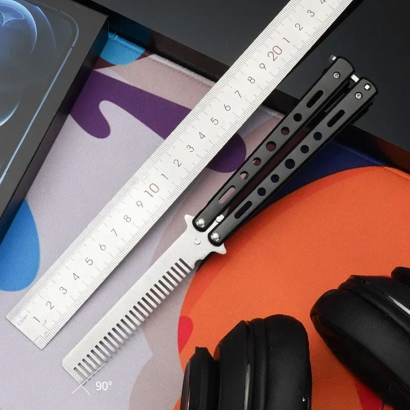 El peine plegable con forma de mariposa es conveniente para llevar. Peine portátil, adecuado para salir, peluqueros y uso doméstico - imagen 3