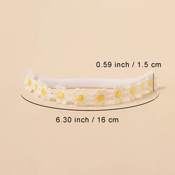 Diadema margarita para bebé – Suave accesorio de nailon