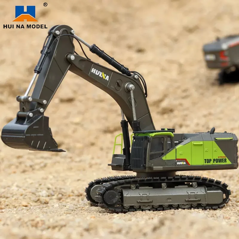 Huina Excavadora de aleación 1:50 para niños-Juguete de construcción - imagen 2