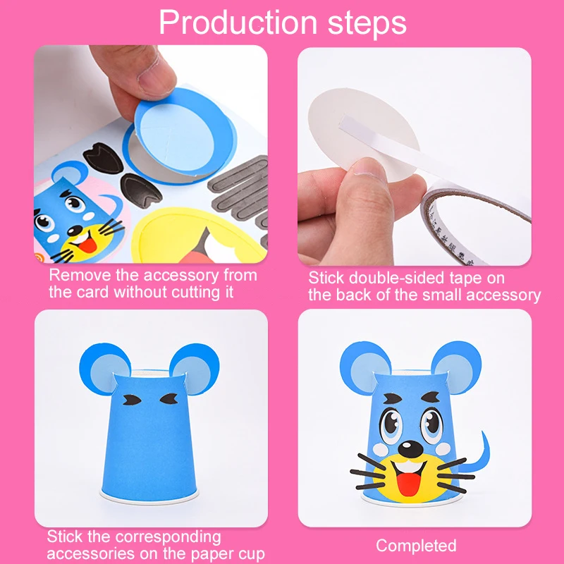 Pegatinas 3D de animales para niños Kit divertido con papelería - imagen 2