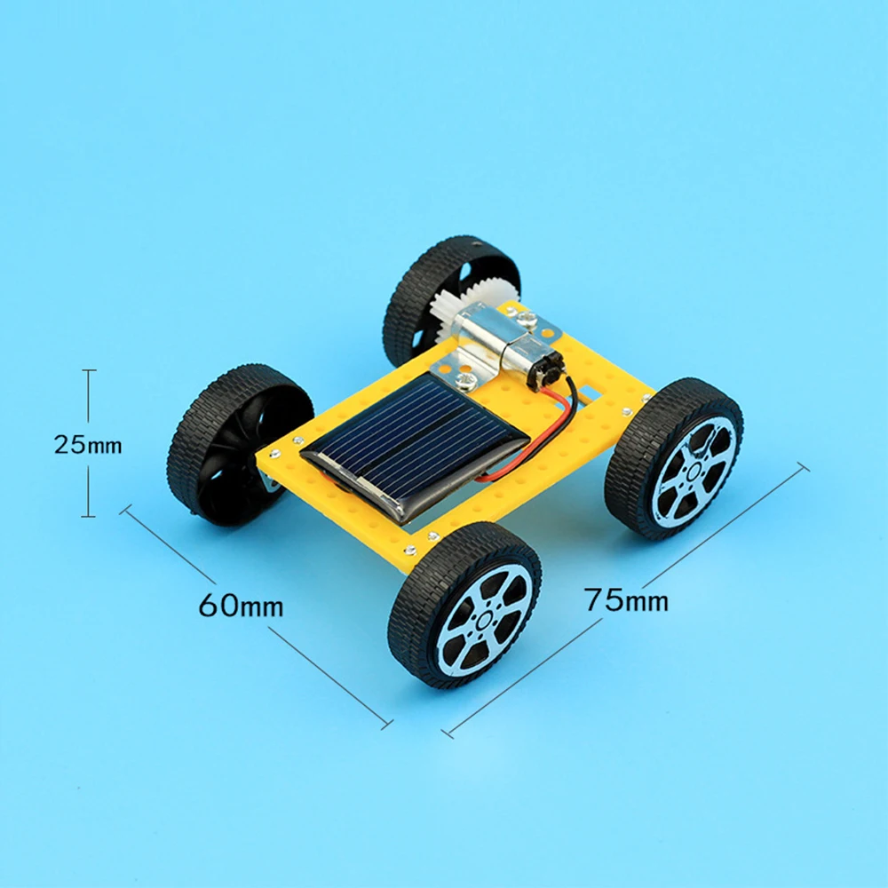 Coche de juguete solar para niños de montaje DIY ensamblado creativo - imagen 3