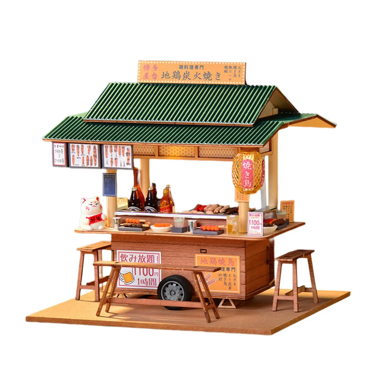 Mini Store Mold Japanese Toy Mold Wood Party Favors Creative DIY House Kits
