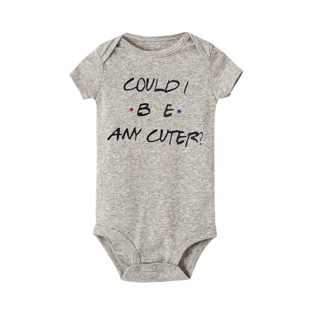 Mamá es mi mejor amigo mono estampado para bebé Ropa para niño niña Ropa de verano monos de manga corta divertidos regalos de ducha infantil - imagen 3