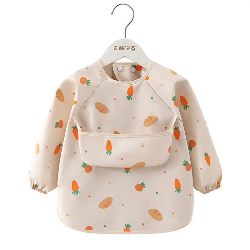 Babero impermeable con capucha reversible y suave para bebé - imagen 5
