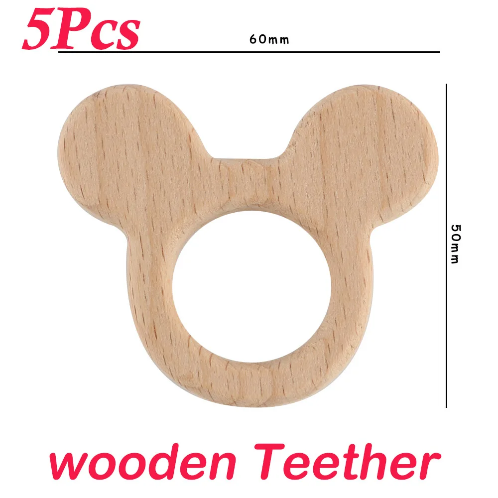 5pcs mouse teether