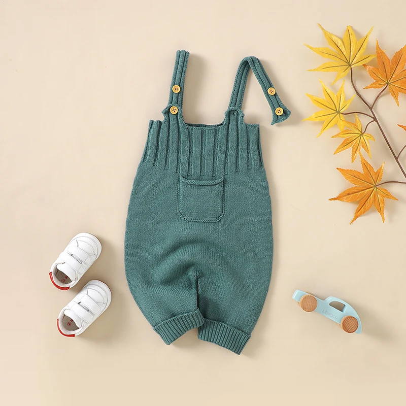 Peleles para bebé recién nacido, ropa a la moda sin mangas de punto liso para niños y niñas, monos con tirantes, disfraz de 0 a 18m, ropa para niños - imagen 3