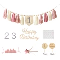 9Pc Pink Tassel