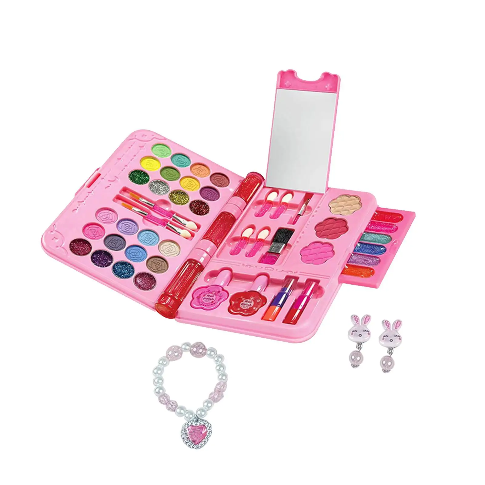 Cosmetic Toy Beauty Set Portable Kids Makeup Set for Kids Toddlers Children