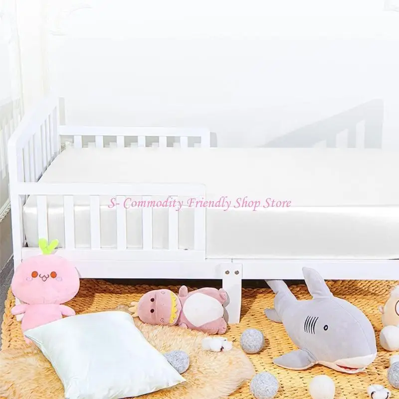 85AE Sábana para cuna hipoalergénica Suave y delicada Sábana para cuna Ropa cama cómoda Suave - imagen 2