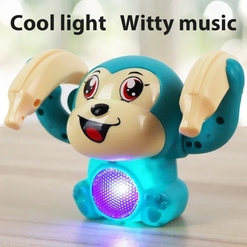 Mono eléctrico interactivo con control por voz, música y luces