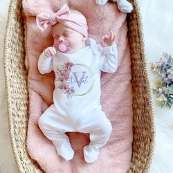 Traje de dormir bebé personalizado con nombre – Corona suave