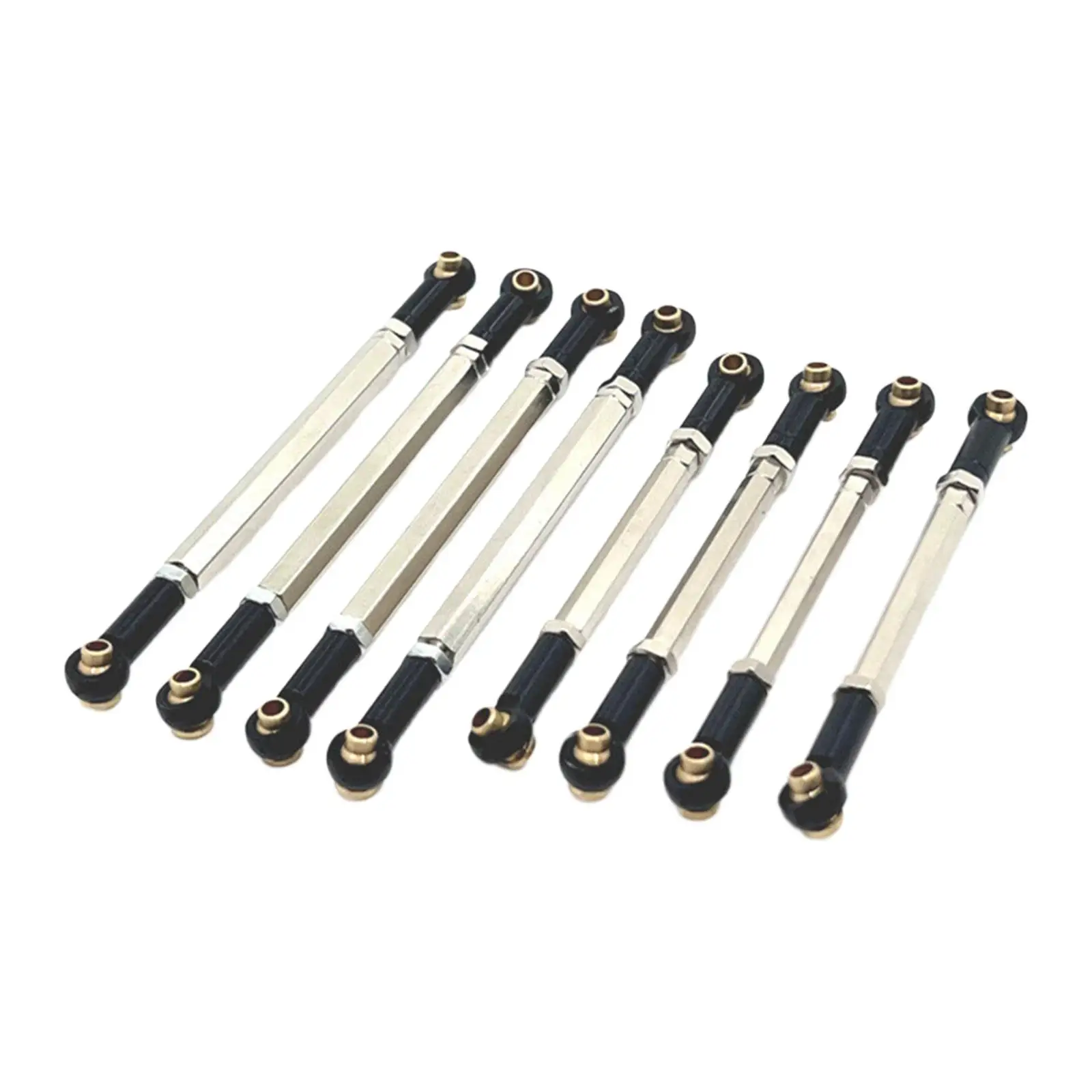 8Pcs RC Model Vehicle Parts Professional Replacement Steering Link Rod for MN128 1/12 RC Truck DIY Short Course Drifting Car