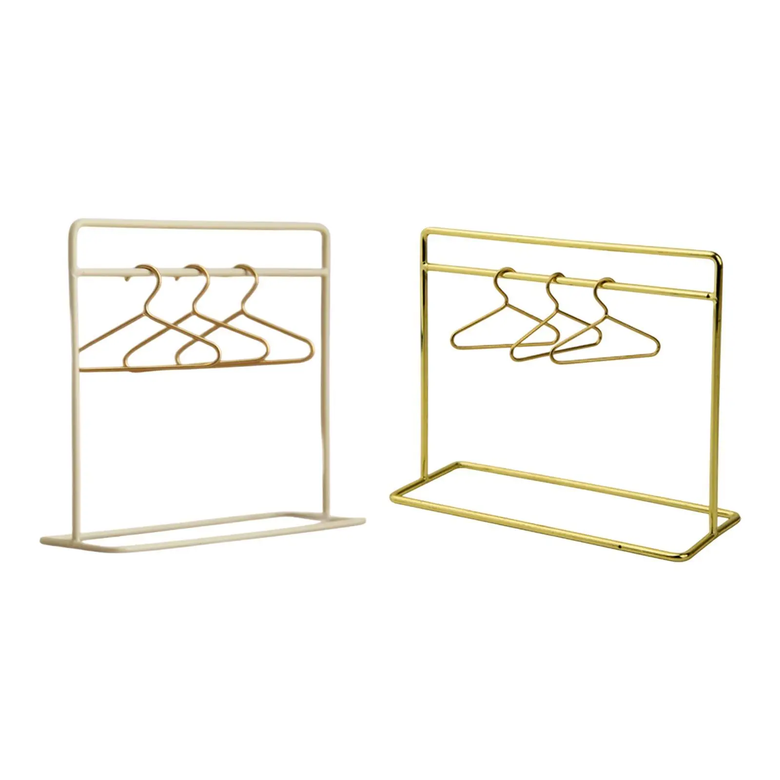 Doll Miniature Garment Rack with Hangers,Doll Wardrobe Furniture,1/12,Dollhouse Clothing Rack for Dollhouse Supplies
