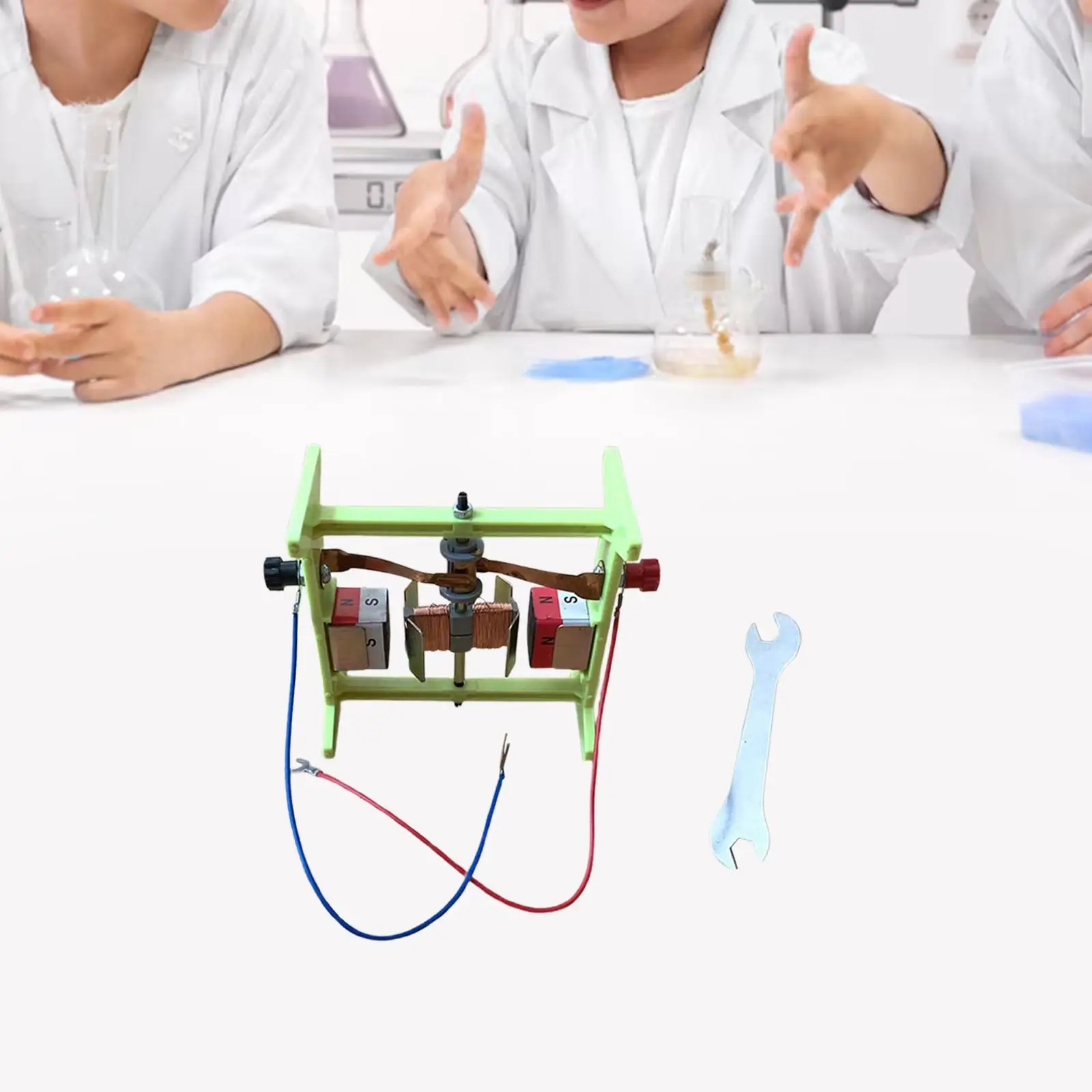 Electric Motor Science Assemble Kit Technology Small Production Physics Experiment for Children Kids High School Students Teens