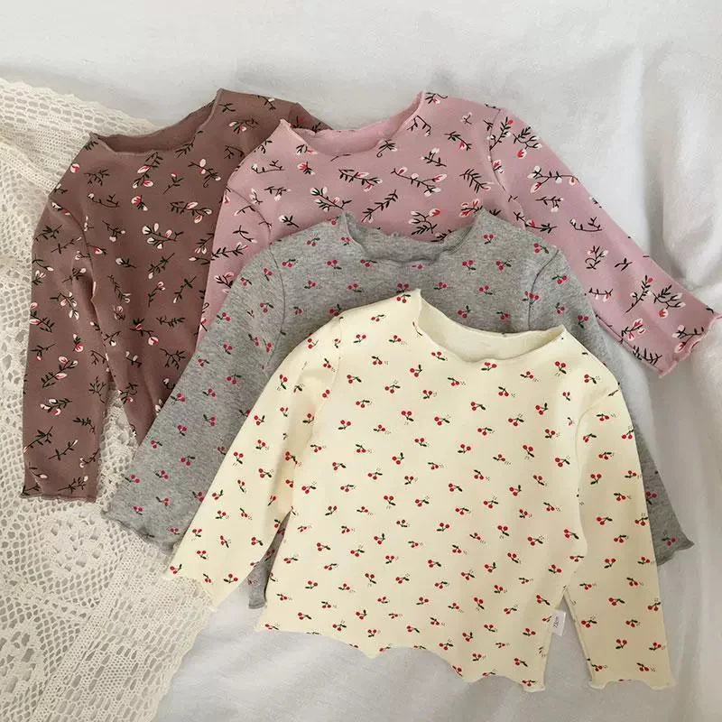 Blusa floral de algodón para niña primavera - imagen 3
