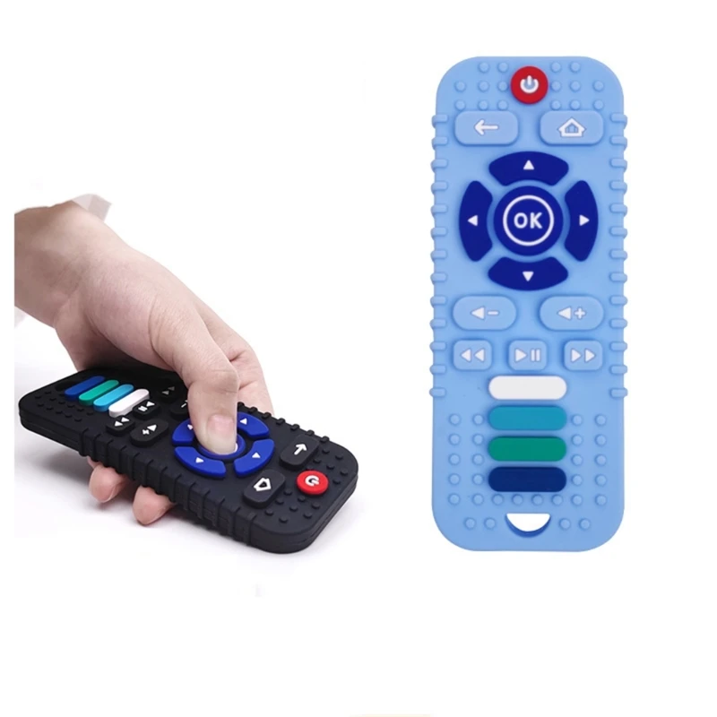 Mordedor de silicona de grado alimenticio para bebé, cuentas de silicona con forma de Control remoto para recién nacido, mordedores molares, juguetes de dentición para roedores - imagen 5