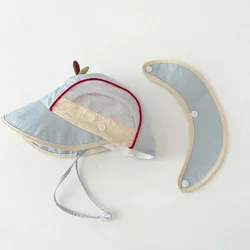 Sombrero de sol ala ancha transpirable para bebé, secado rápido