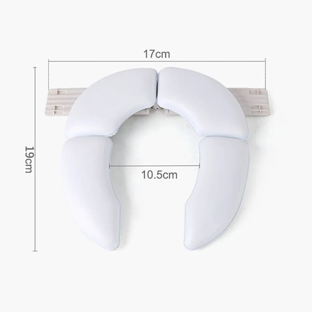 Asiento de entrenamiento para el baño para niños, orinal portátil plegable, almohadilla para el asiento, anillo de entrenamiento para el baño para bebés, uso ligero y seguro para viajes, 1 Uds. - imagen 5