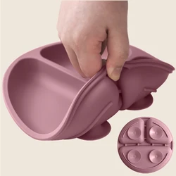 Plato de silicona con ventosa para bebé – Sin BPA y antideslizante