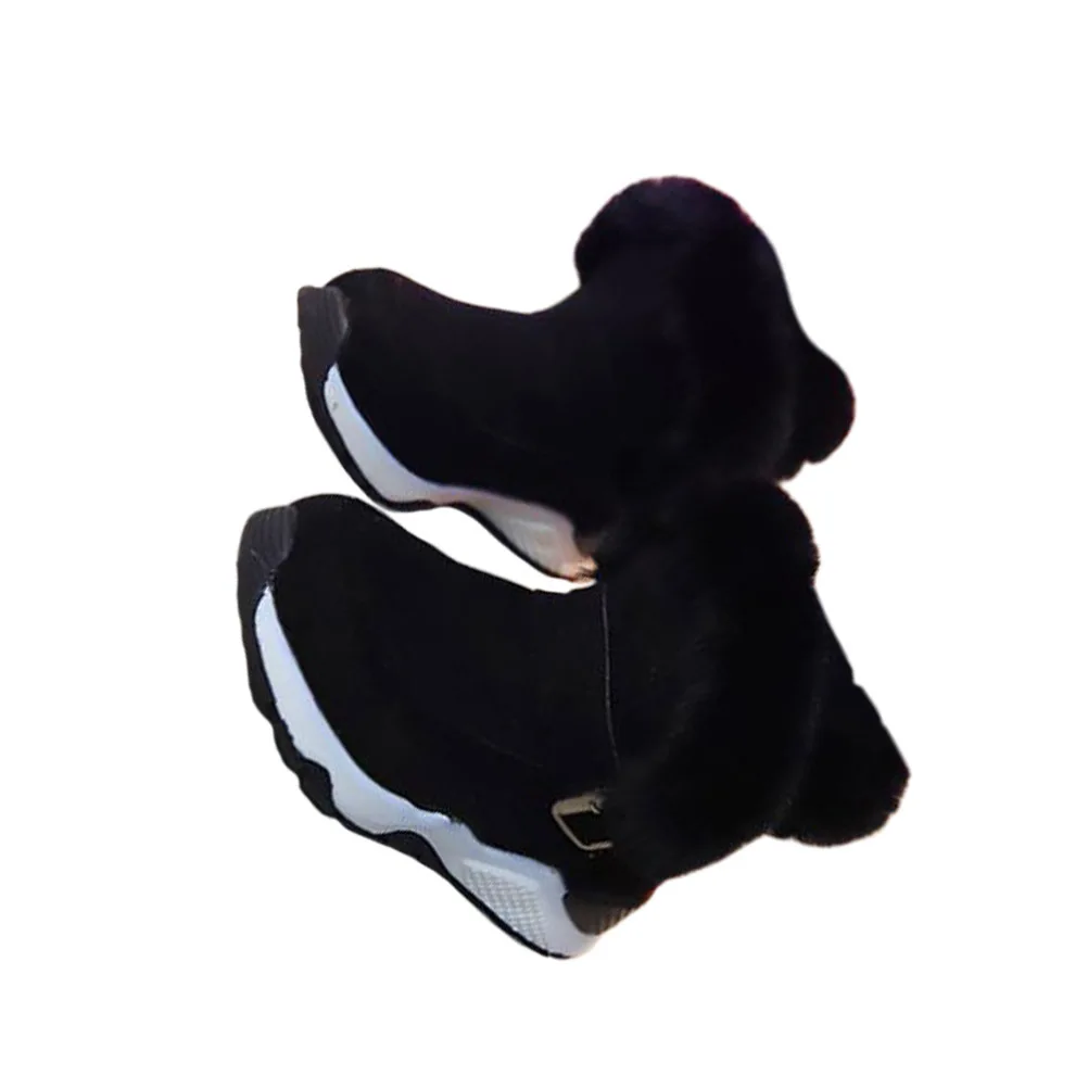 Niñas algodón espesar nieve 35 zapatos planos de invierno mantener caliente cómodas botas de nieve de moda para niñas - imagen 3