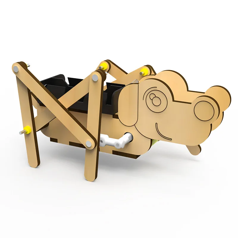 Juego de equipo Experimental de ciencia para niños, brazo de palanca Fulcrum, perro mecánico de madera y madera, bricolaje - imagen 2