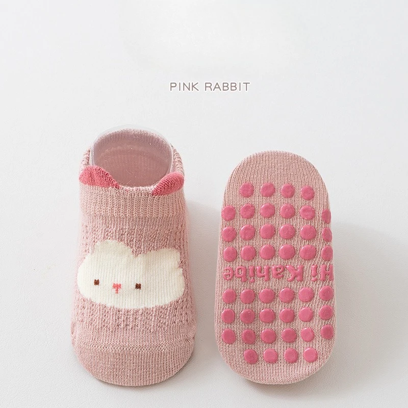 Calcetines bonitos de dibujos animados para bebé de 1 a 5 años, calcetines suaves antideslizantes de tubo medio, calcetines cálidos de algodón para invierno, calcetines bonitos para niños y niñas - imagen 3